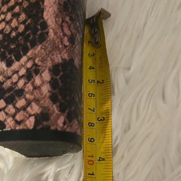 Pink and Black Ankle Booties with Chunky Heel - Picture 10 of 11